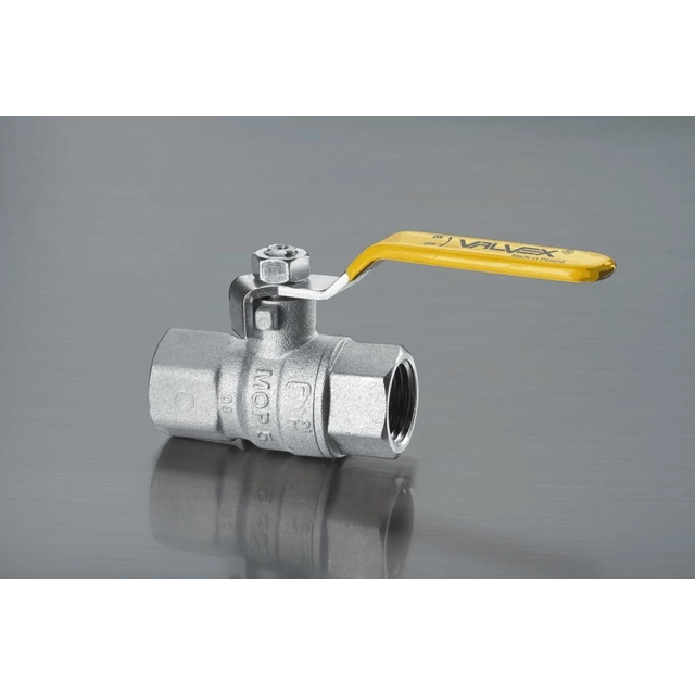 Nickel-plated gas ball valve with steel lever (DSt) ORION (N-N version) 1/2 inch