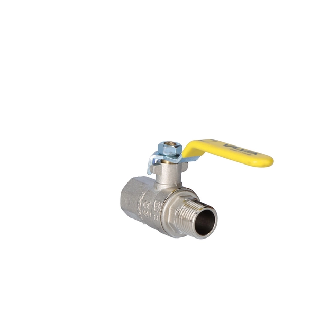 Nickel-plated gas ball valve with steel lever (DSt) ORION (NW version)1/2"