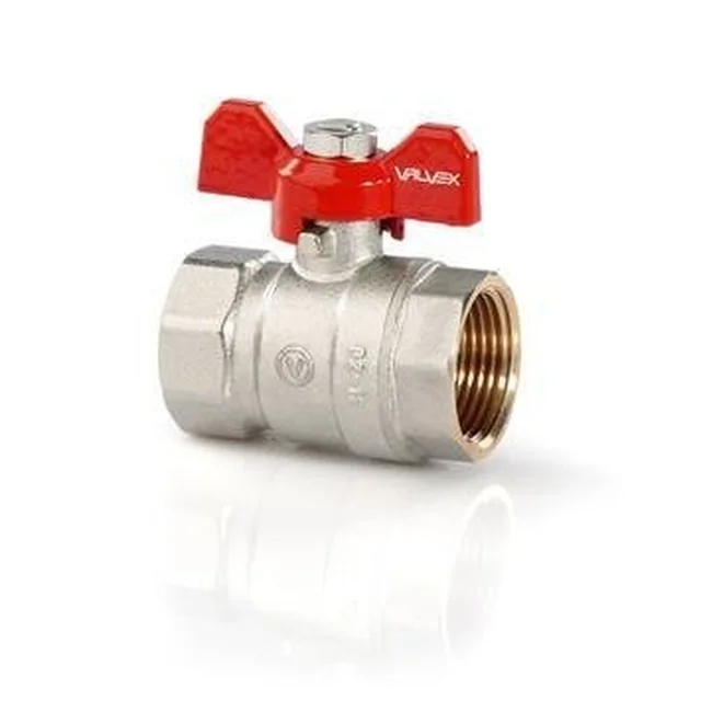 Nickel plated ORO ball valve with aluminium butterfly choke (MAl) (N-N version) 1 cal