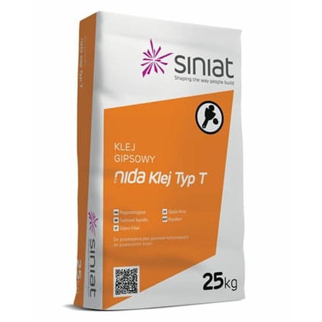 Nida gipslijm type T Siniat 25 kg