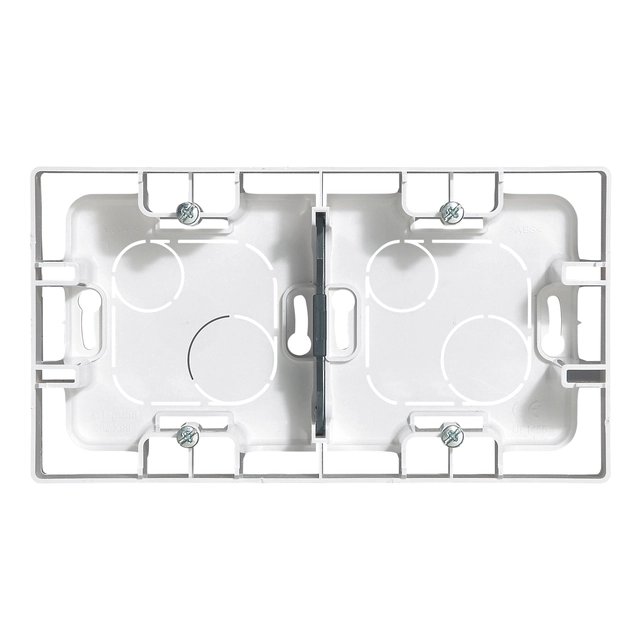 Niloé box for surface mounting 2-násobná white