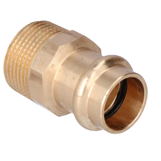 Niplu adaptor, filet exterior,18x3/4 bronz B Press