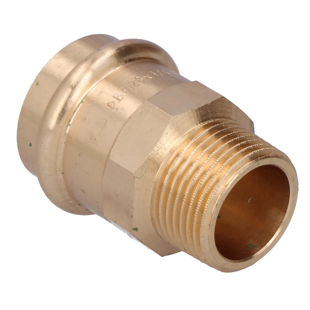 Niplu adaptor, filet exterior,28x3/4 bronz B Press