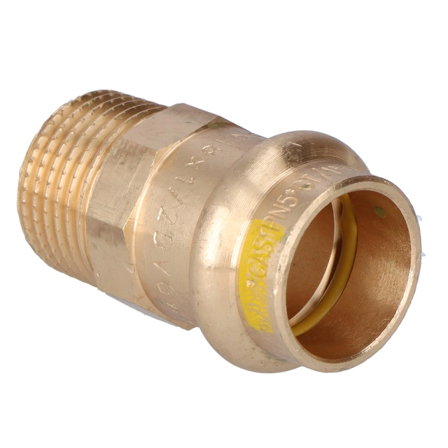 Niplu adaptor, filet exterior,35x1 1/4 bronz B Press