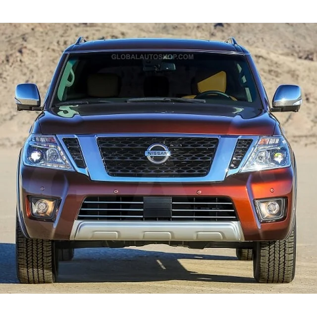 Nissan Armada - Bandes chromées, calandre chromée, réglage du pare-chocs factice