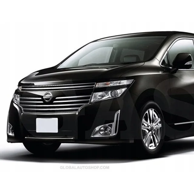 Nissan Elgrand - Bandes chromées Calandre chromée Réglage du pare-chocs factice