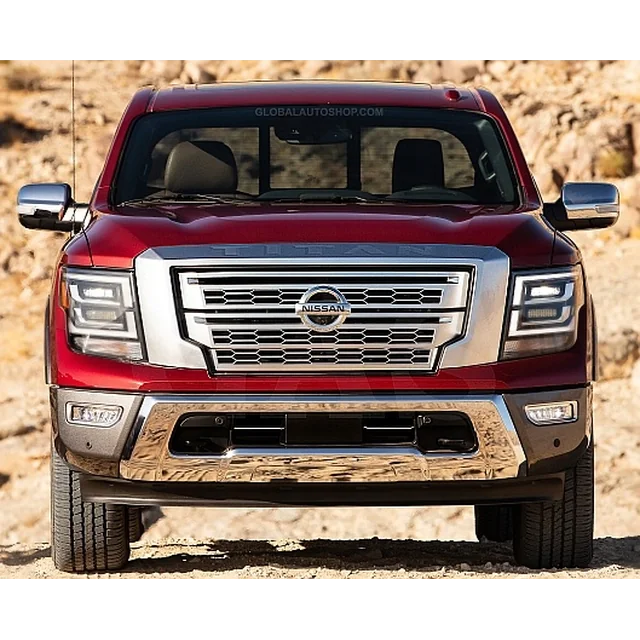 Nissan Titan - Bandes chromées, calandre chromée, réglage du pare-chocs factice