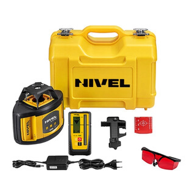 Nivel System NL500 rotating laser Range: 0 - 250 m | 1 x 4 Ah battery + charger | In a suitcase