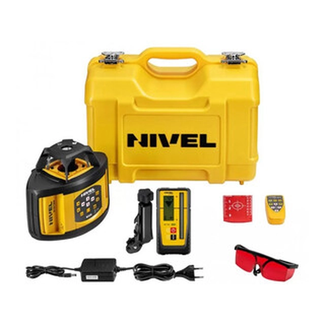 Nivel System NL520 rotating laser Range: 0 - 250 m | 1 x 4 Ah battery + charger | In a suitcase