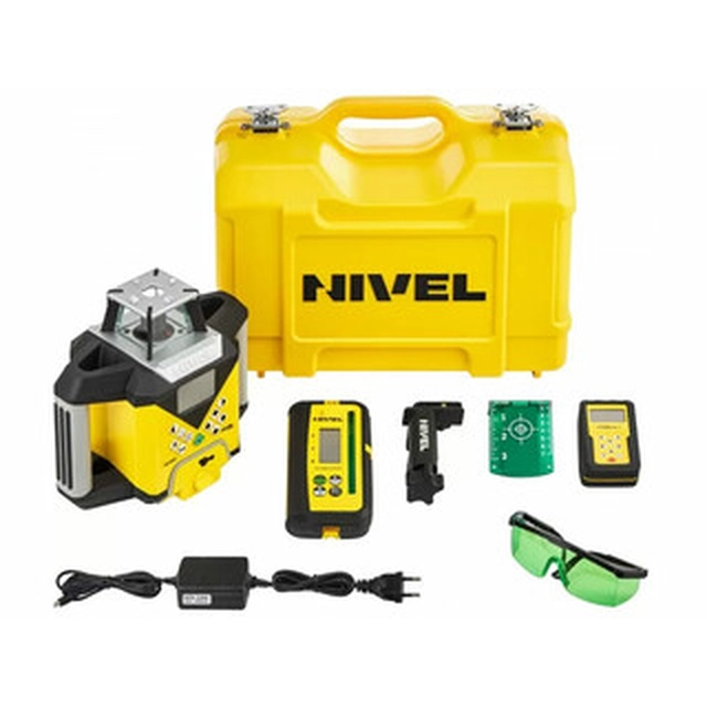 Nivel System NL720G rotating laser Range: 0 - 350 m | 1 x 5 Ah battery + charger | In a suitcase