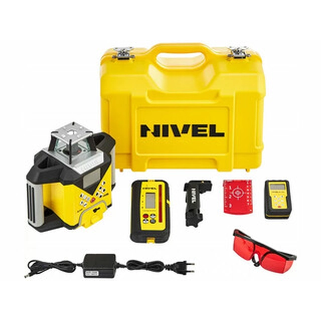 Nivel System NL720R laser rotativo Faixa: 0 - 350 m | 1 x 5 Ah bateria + carregador | Em uma mala