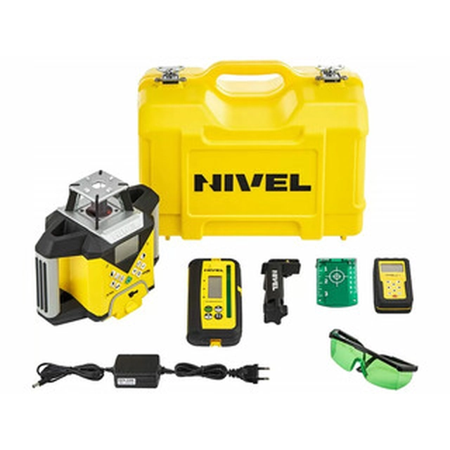 Nivel System NL740G rotating laser Range: 0 - 350 m | 1 x 5 Ah battery + charger | In a suitcase