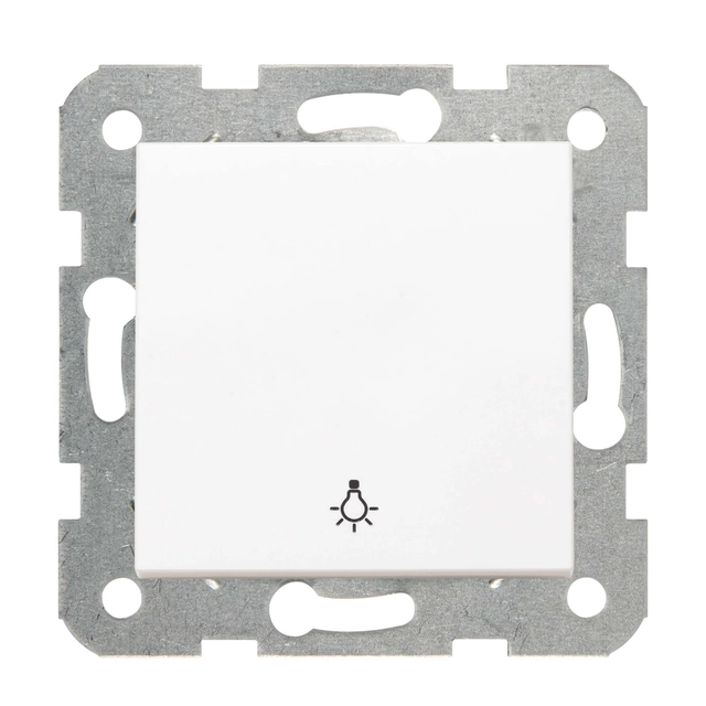 NO switch (button) with the "light" symbol Viko Panasonic Karre white