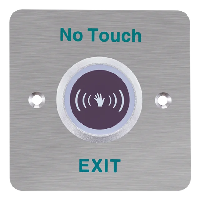 No touch exit button, recessed mounting, front panel Stainless steel - Hikvision DS-K7P03