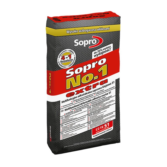 No.1 400 extra - ļoti elastīga līmjava S1 Sopro 22,5kg