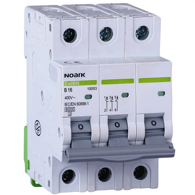 Noark 100053 AC Circuit Breaker Ex9BN 3P 3F B16A