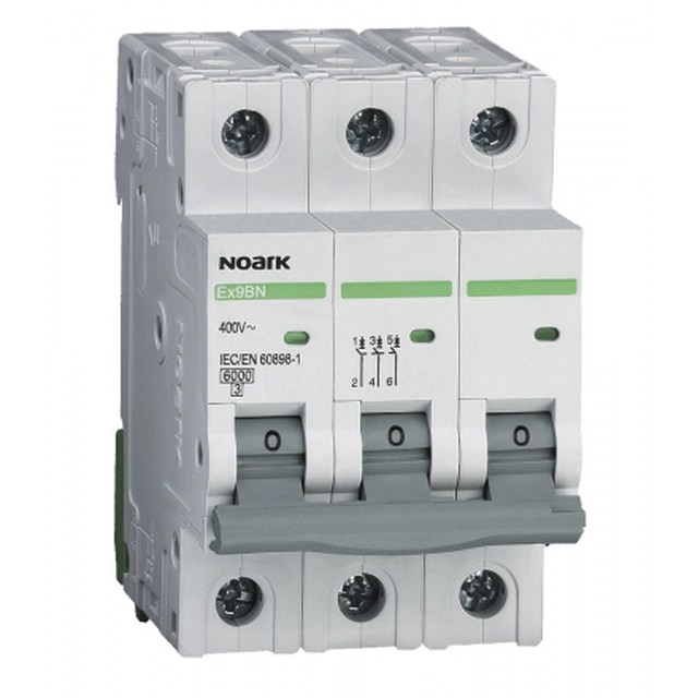 NOARK Afbryder 3P b 25A 6kA AC (100055)