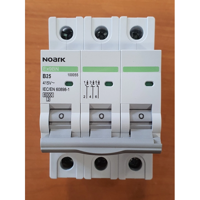 NOARK B25A 3P CIRCUIT BREAKER 100 055