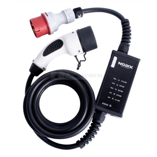 Noark cable charger Ex9EVC for electric cars, Typ 2, 3 phase,32A