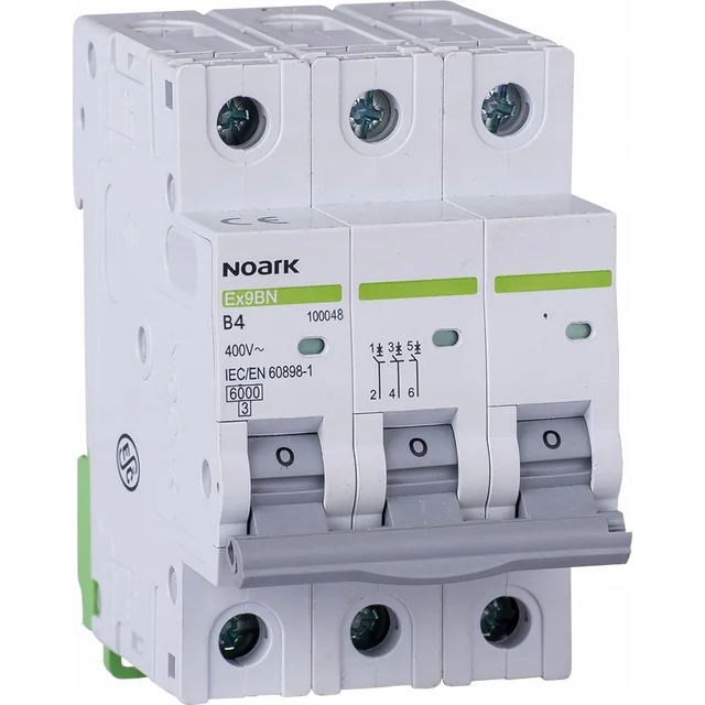 Noark Interruttore Noark 100048 6kA CH-KA B 4A 3 RUN