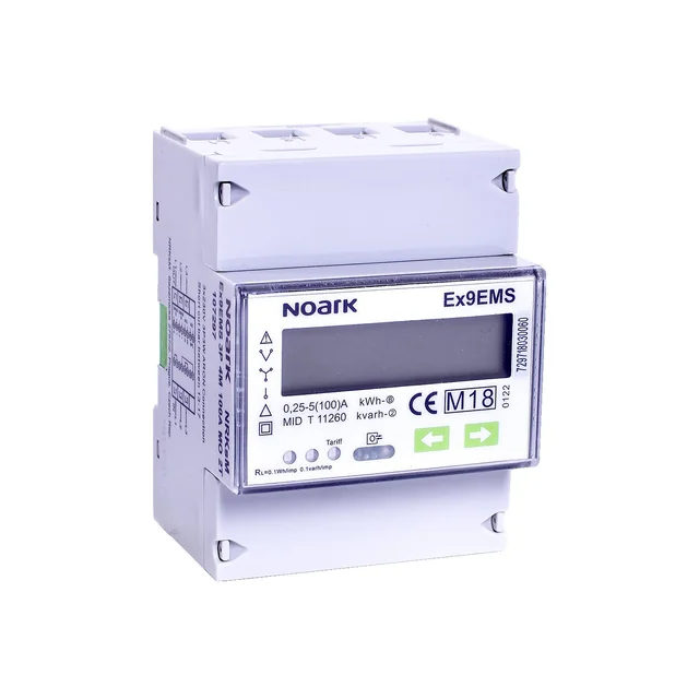 NOARK Two-tariff meter EX9EMS 3P 4M 100A