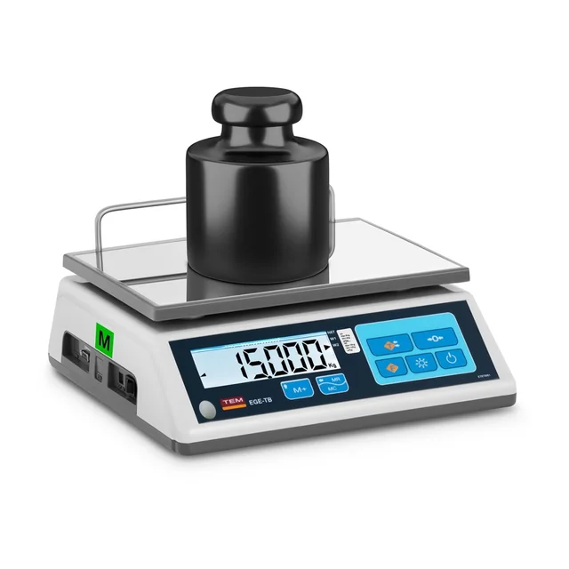 Νομιμοποιημένη ζυγαριά καταστήματος15kg/5g διπλή ζώνη