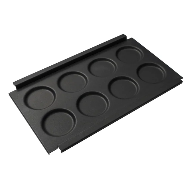 Non-stick coated fried egg tray