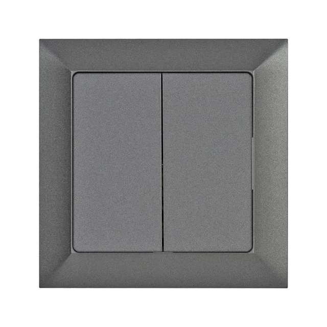 Normally open shutter switch with a frame - graphite