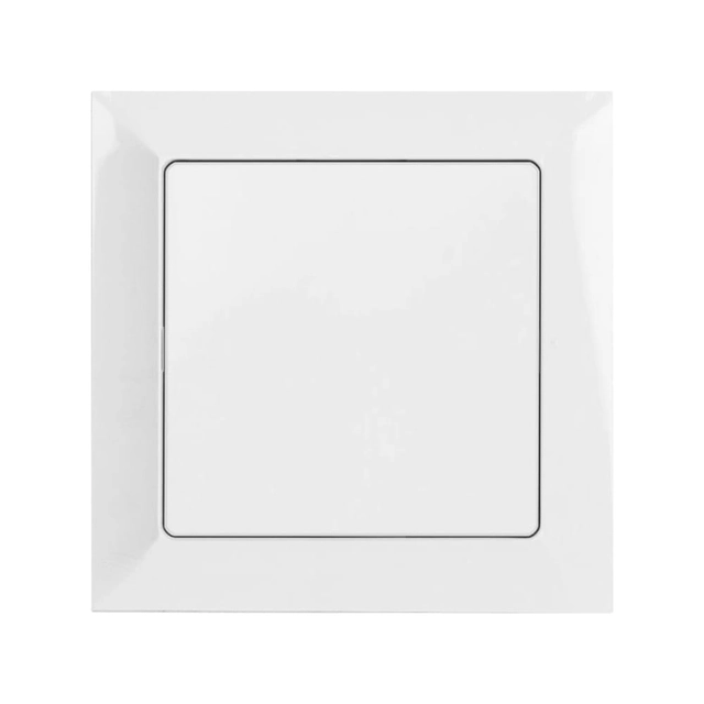 Normally open shutter switch with frame - white