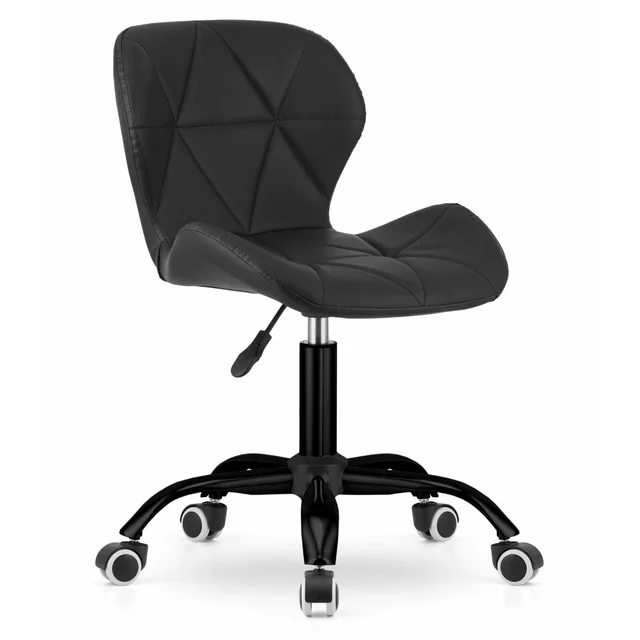 NOTO swivel chair, eco-leather - black