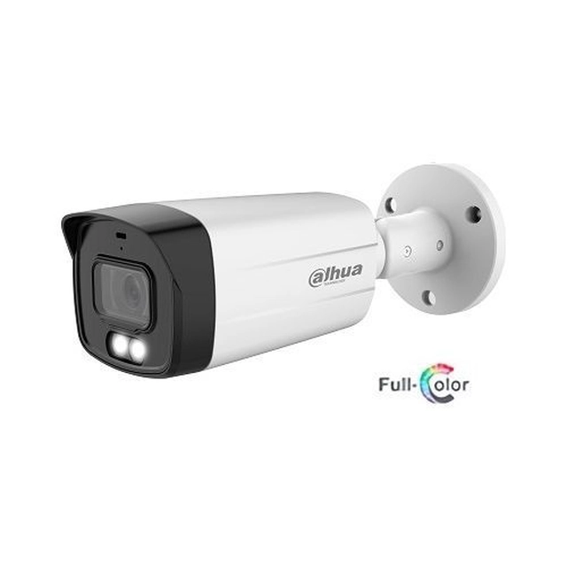 Novērošanas kamera, āra, 2MP, Dahua HAC-HFW1239TM-A-LED-0360B-S2, Pilnkrāsu, objektīvs 3.6mm, IR 40m