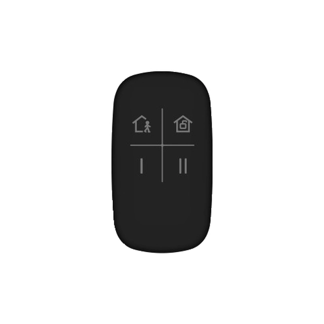 Nuotolinio valdymo pulto 4 mygtukai, skirti AX PRO 868Mhz, Black – HIKVISION DS-PKF1-WE-Black