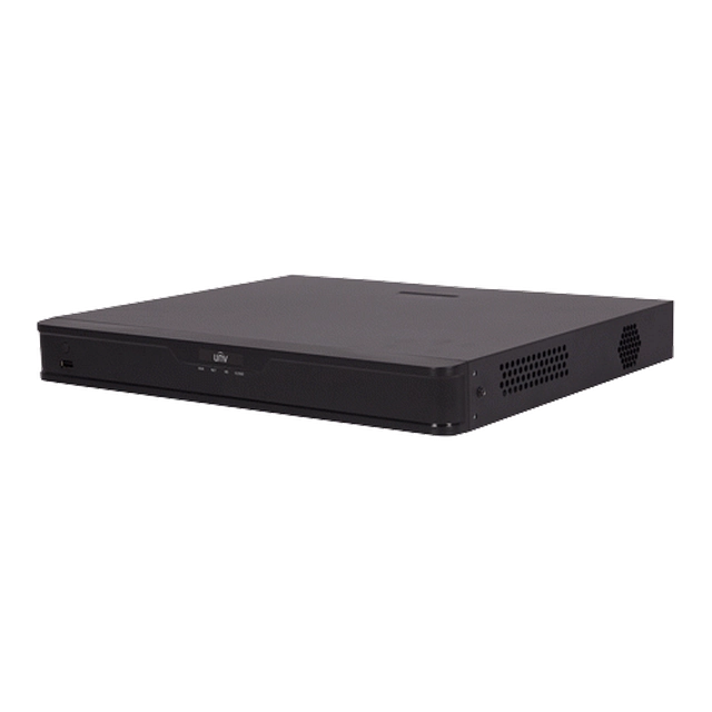 NVR 4K, 16 canais 8MP + 16 portas PoE, entrada 160Mbs/iesire 64Mbps, 2 x HDD - UNV NVR302-16S2-P16