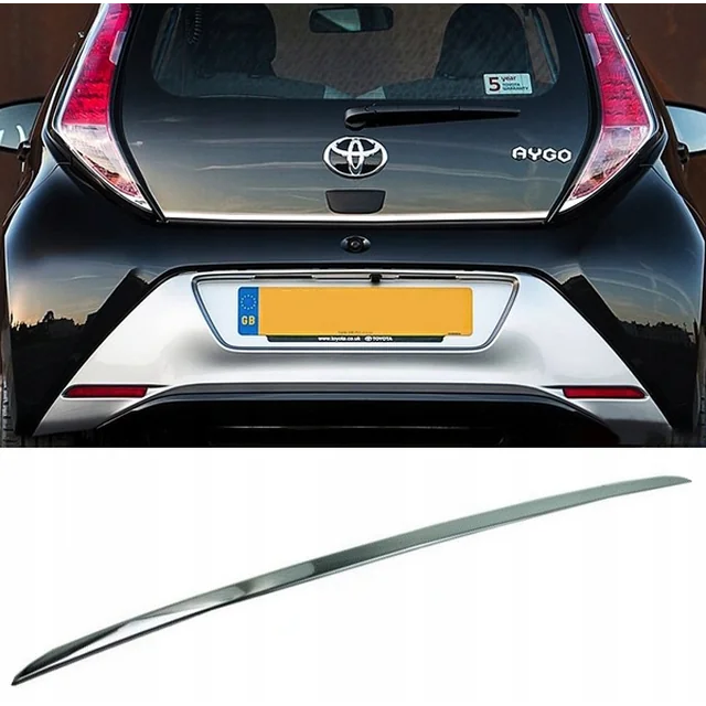 Ny professionell kromlist för bakluckan på Toyota AYGO II 2014