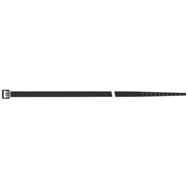 Nylonový sťahovací pásik, čierna farba, 200 x 3,5 mm, 100 ks.SapiSelco