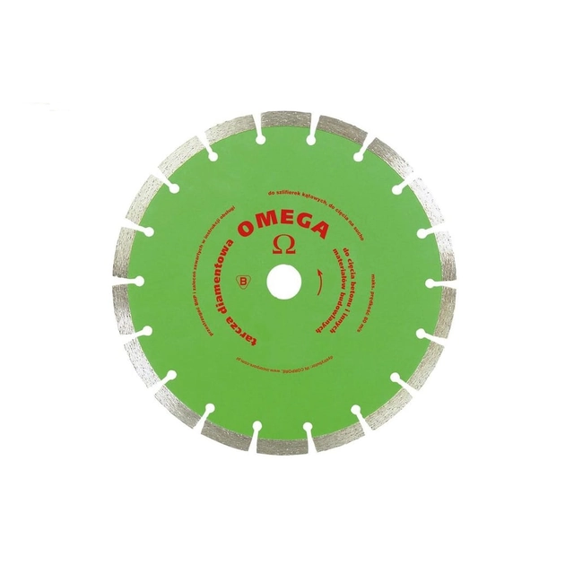 Ο τμηματοποιημένος δίσκος διαμαντιών OMEGA 230x22,2mm IN CORPORE