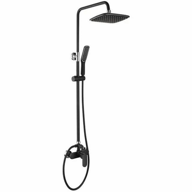 Oceanic Shower Column Matte black Stainless steel ABS 25,5 x 19 cm