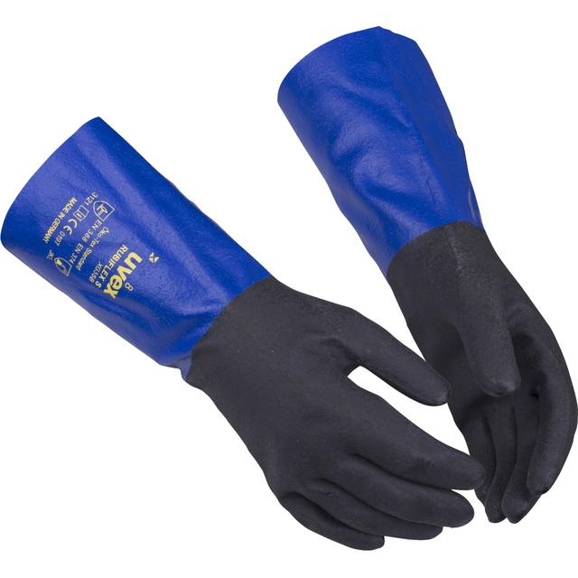 Ochranné rukavice proti chemikáliím Uvex Rubiflex S XG35B