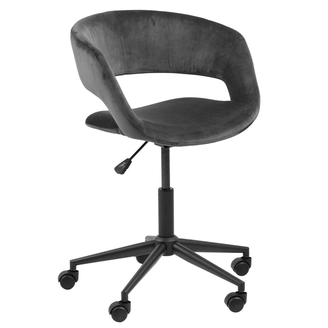 Office chair on wheels Grace VIC dark gray