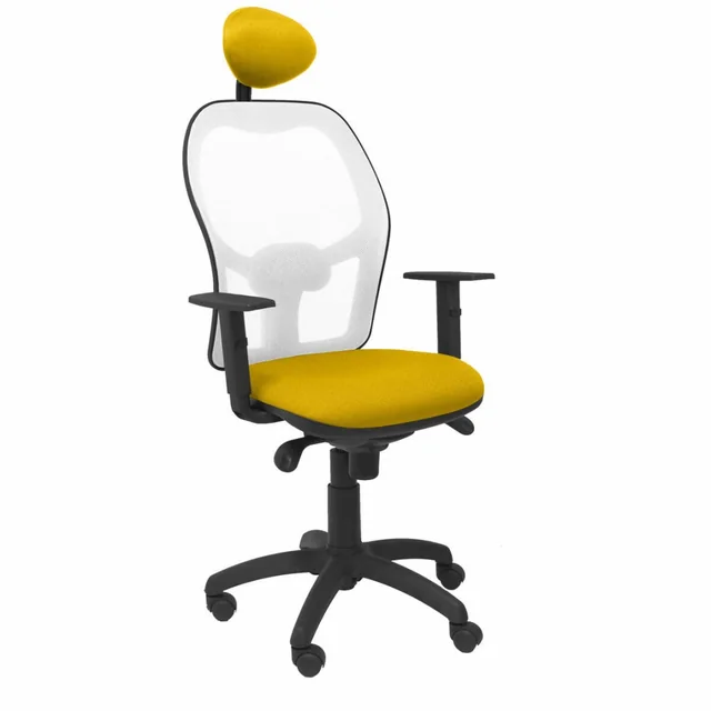 Office Chair with Headrest Jorquera P&C ALI100C Yellow