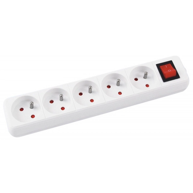 Office Products surge protection power strip 5 sockets 1.5 m white (13115141-14)