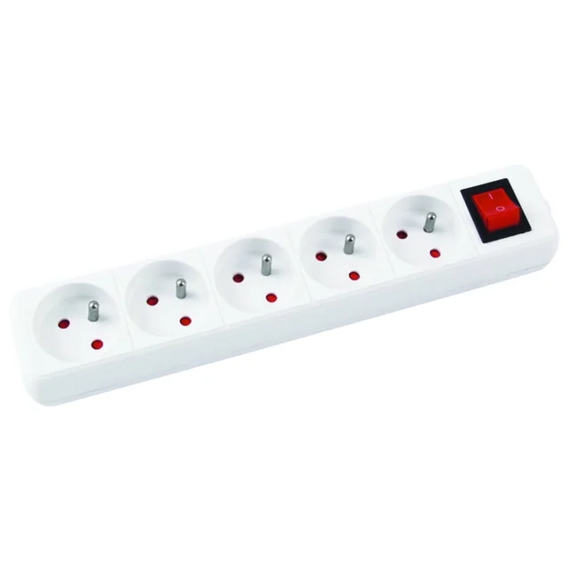 Office Products surge protection power strip 5 sockets 3 m white (13115341-14)