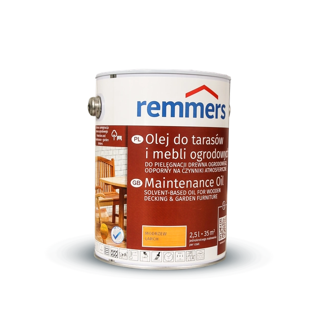 Oil for terraces and furniture REMMERS PFLEGE-OL 2,5L, larch