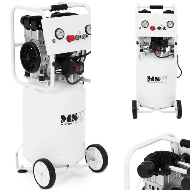 Oil-free compressor air compressor 40 liters 5-8 bar 1500 W