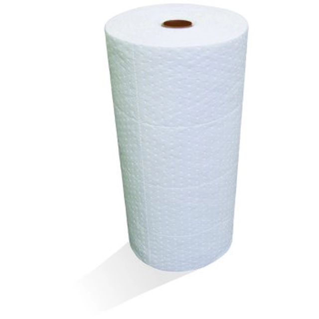 Oil Sorbent Mat, (Roll), Absorbency 281 L.White 3 350 Gsm 76cm X 45M Roll Oily / Hydrophobic