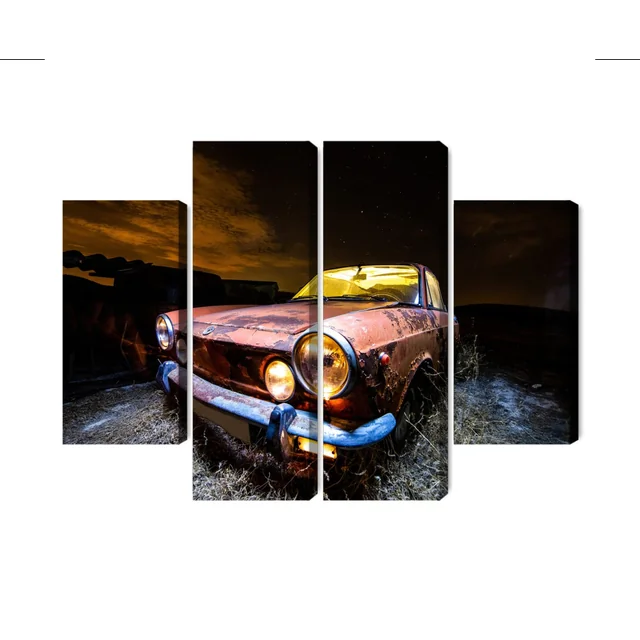 Old Abandoned Car Multi-part Image 3D