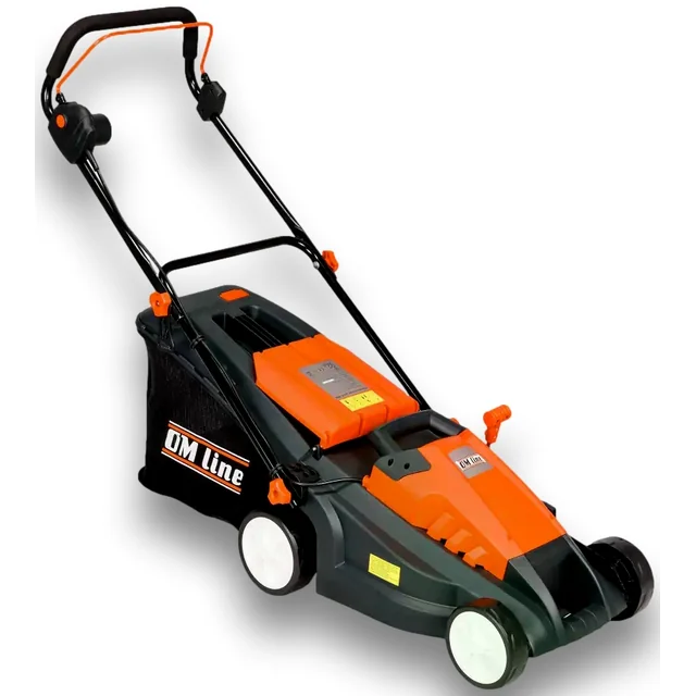 OLEO MAC OM-LINE E1600 CORTADOR DE GRAMADO ELÉTRICO MOTOR DE INDUÇÃO ENROLAMENTO DE COBRE 1600W / 38cm OB-CNEE1600 -