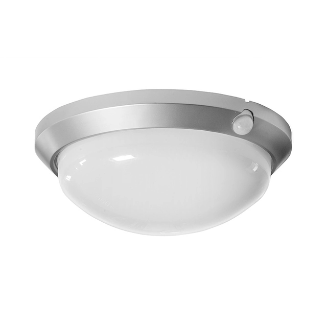 OLGA S surface-mounted ceiling and wall circular luminaire with sensor 60W silver