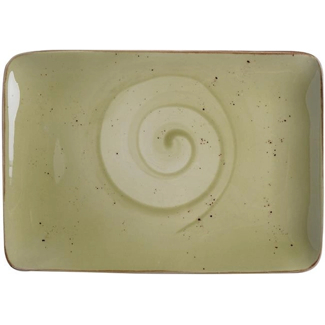 Olive rectangular plate