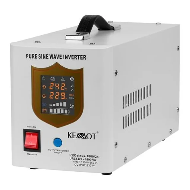 Onduleur Central Thermique Pure Sine 1500VA/1050W 24V - KEMOT URZ3427